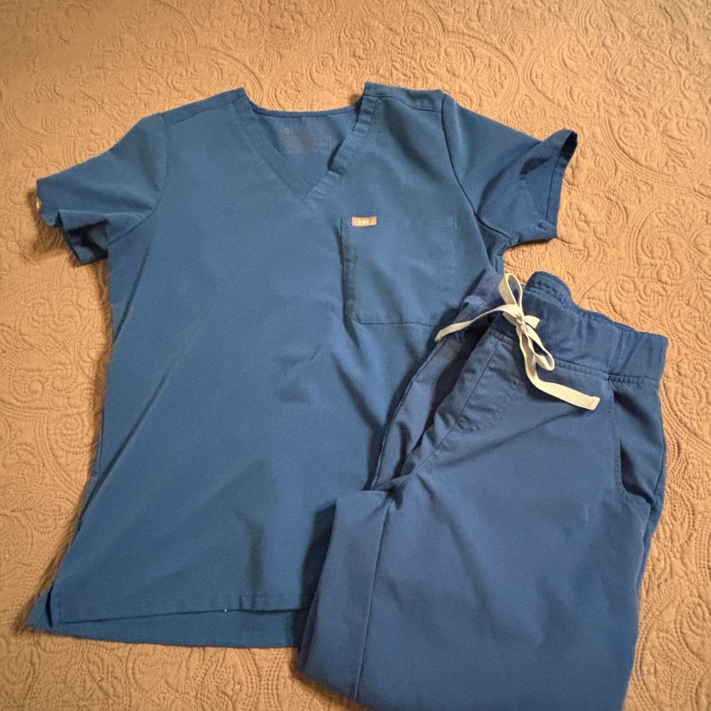 Blue Scrub Set